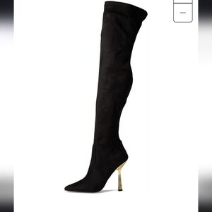 Brand new Steve Madden over the knee boot....gold heel
